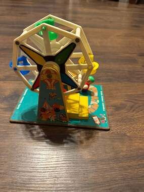 Vintage 1966 Fisher-Price Musical Music Box Ferris Wheel #969